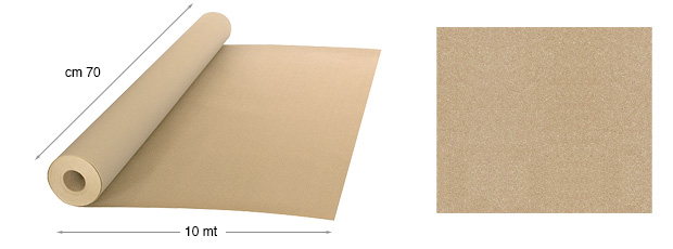 Carta vellutata - rotoli metri 10 x cm 70 - Avana