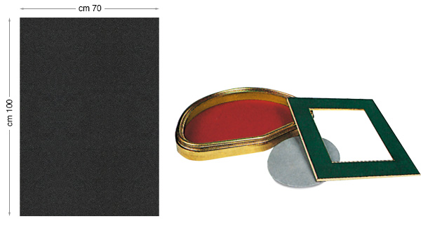 Cartoncino vellutato - fogli cm 70x100 - Nero