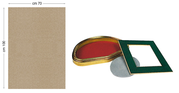 Cartoncino vellutato - fogli cm 70x100 - Avana