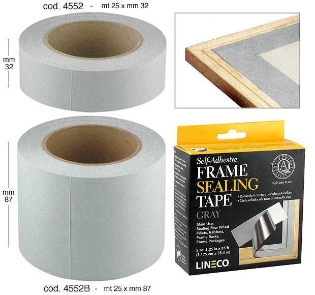 Nastro autoadesivo di carta acid-free - mm 32x25 metri - grigio
