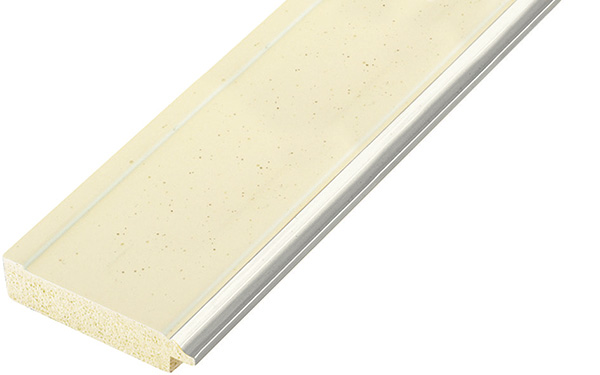 Asta ayous per pass - larg. mm 45 - Beige filo argento