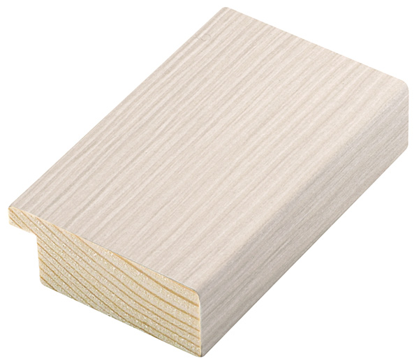 Moulding pine 45mm - veneered, colour ash wood (mt 60)