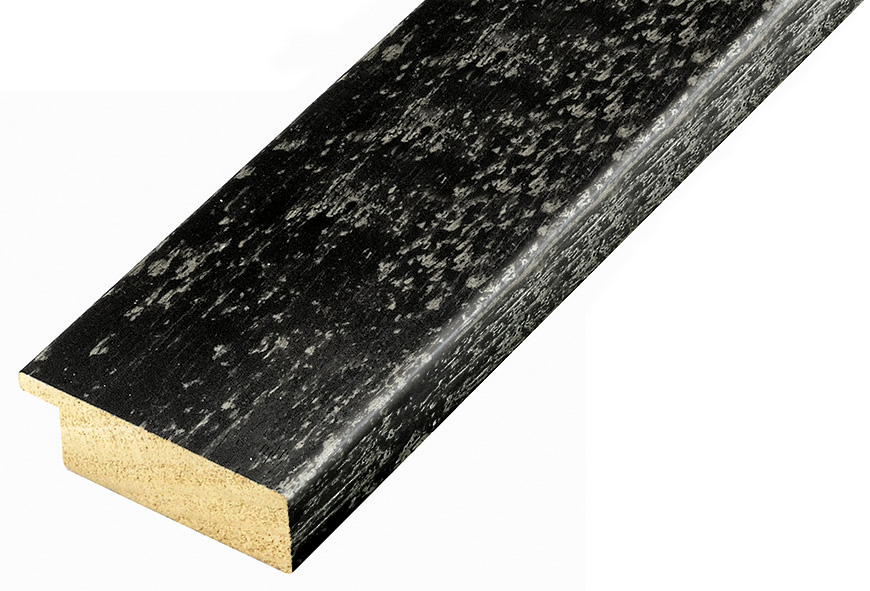 Moulding ayous 49mm - distressed black finish