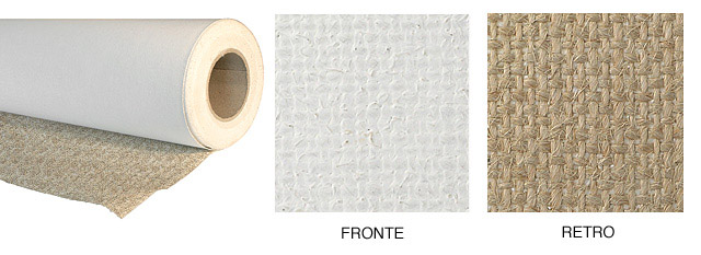 Tela per pittura juta 580 gr/mq - grana grossa metri 10 x 2,10