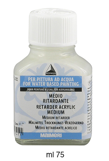 Medium ritardante per colori acrilici - flacone da ml 75