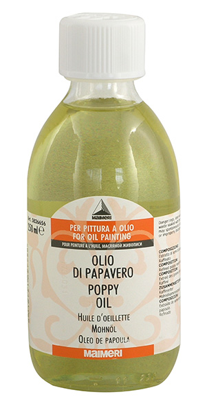 Olio di papavero per diluire i colori - ml 250