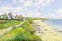 Dipinto: cm 30x40 - Villaggio sul mare