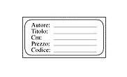Etichette per bustine 589 mm 33x64 in italiano Conf.100