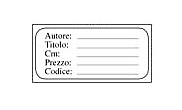 Etichette per bustine cod.589 mm 33x64 in italiano - conf.100