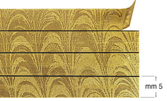 Nastri decorativi - Oro a onde - mt 12 - 4 strisce da 5 mm