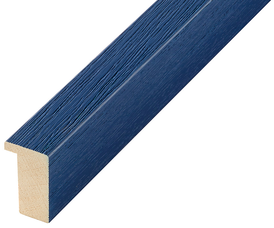 Moulding ayous, width 20mm height 32 - matt bleu