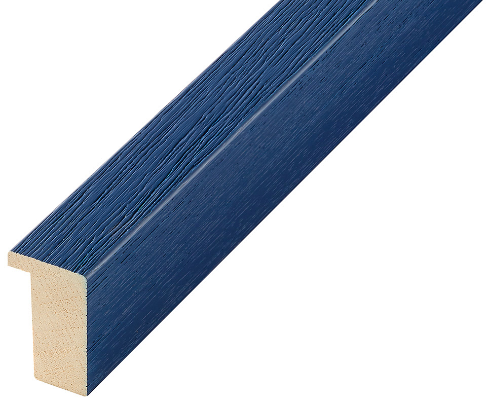 Moulding ayous, width 20mm height 32 - matt bleu