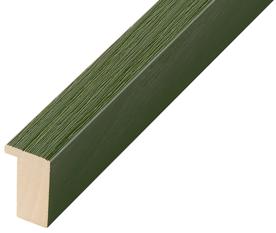 Moulding ayous, width 20mm height 32 - matt green