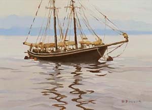 Dipinto: cm 50x70 - Barca