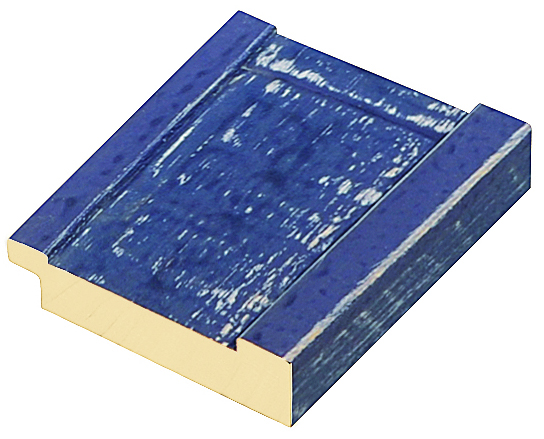 Moulding pine 62mm - rustic matt blue (mt 6)