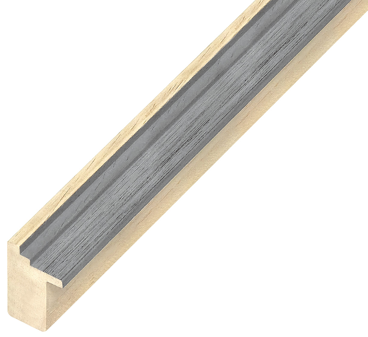 Asta in ayous - Larghezza 33mm Altezza 23- colore grigio - 633GRIGIO