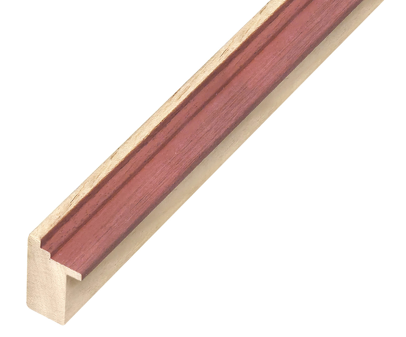 Asta in ayous - Larghezza 33mm Altezza 23- colore rosso - 633ROSSO