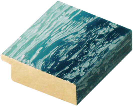 Moulding ayous 63mm - distressed mottled blue (mt 9)