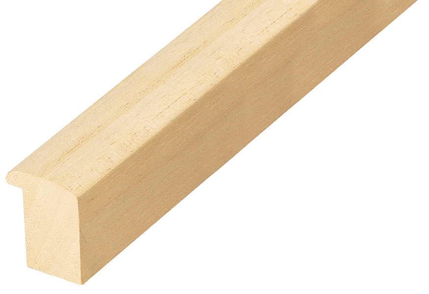 Moulding ayous, width 25mm, height 33mm, bare timber