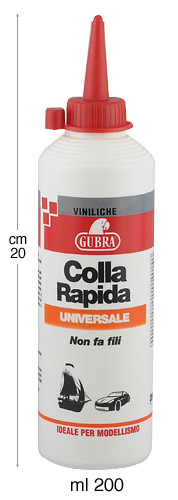 Colla rapida - Flacone da  200 ml con beccuccio di erogazione