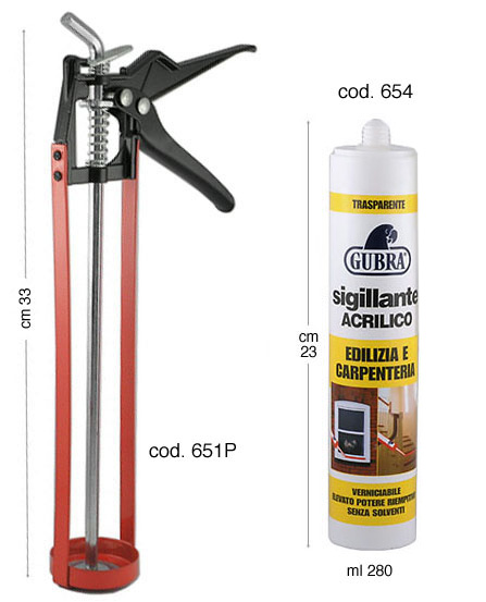 Silicone sigillante acrilico trasparente - Cartuccia da 280 ml