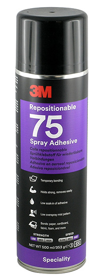 Adesivo spray riposizionabile 