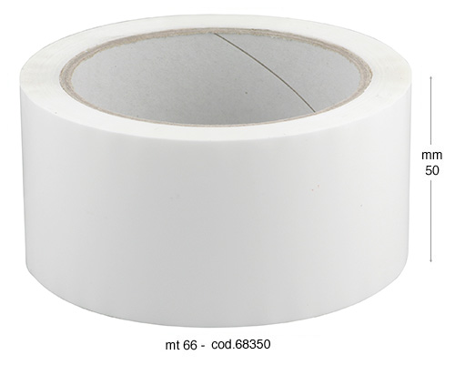 Nastro adesivo bianco polipropilene -larghezza mm 15 lunghezza 66 mt