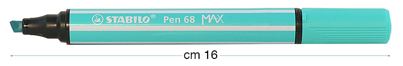 Pennarelli Stabilo Pen 68 MAX - Verde acqua