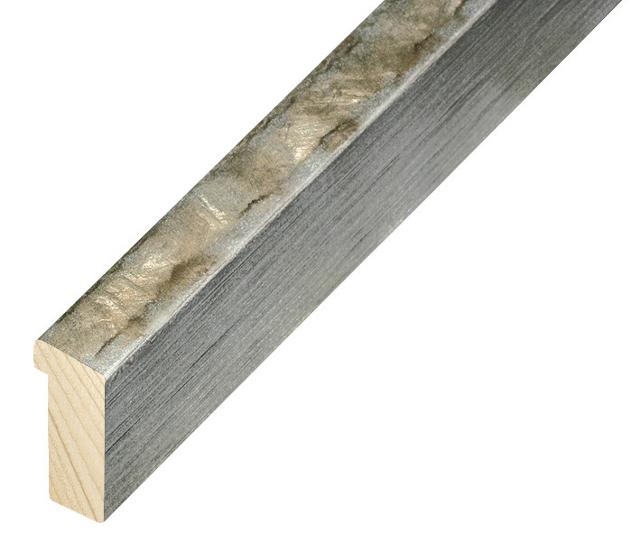 Moulding fir Width 19mm Height 34 - Silver finish