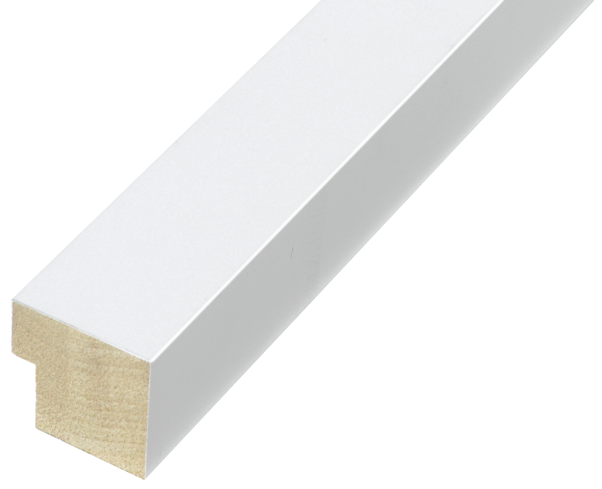 Asta pino giuntato - Larghezza 34mm Altezza 34 - Bianco opaco - 733BIANCO