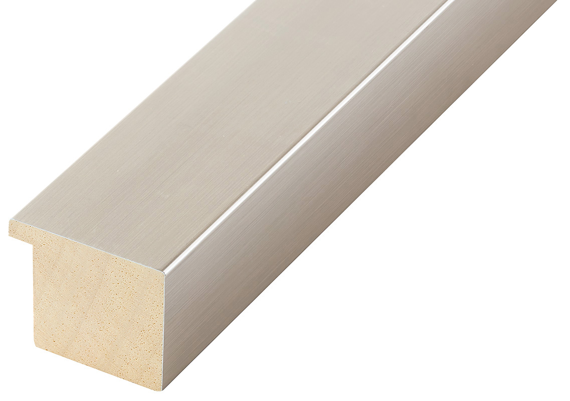 Moulding ayous, width 40mm height 32 - platinum
