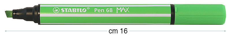Pennarelli Stabilo Pen 68 MAX - Verde foglia