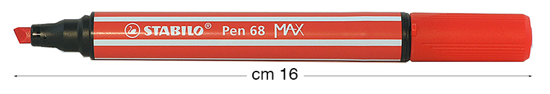 Pennarelli Stabilo Pen 68 MAX - Carminio