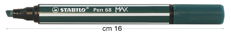 Pennarelli Stabilo Pen 68 MAX - Verde turchese