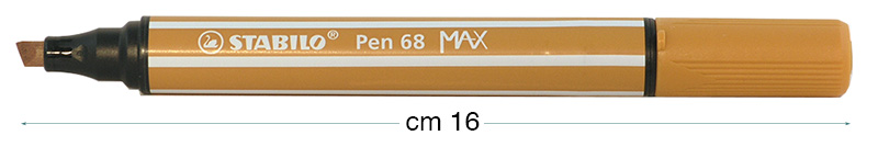 Pennarelli Stabilo Pen 68 MAX - Ocra scuro
