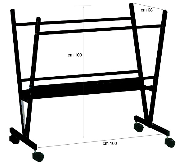 Portaposter per stampe di cm 70x100 circa - nero