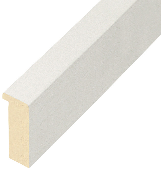 Asta ayous - Larghezza 20mm Altezza 45 - Bianco opaco - 823BIANCO