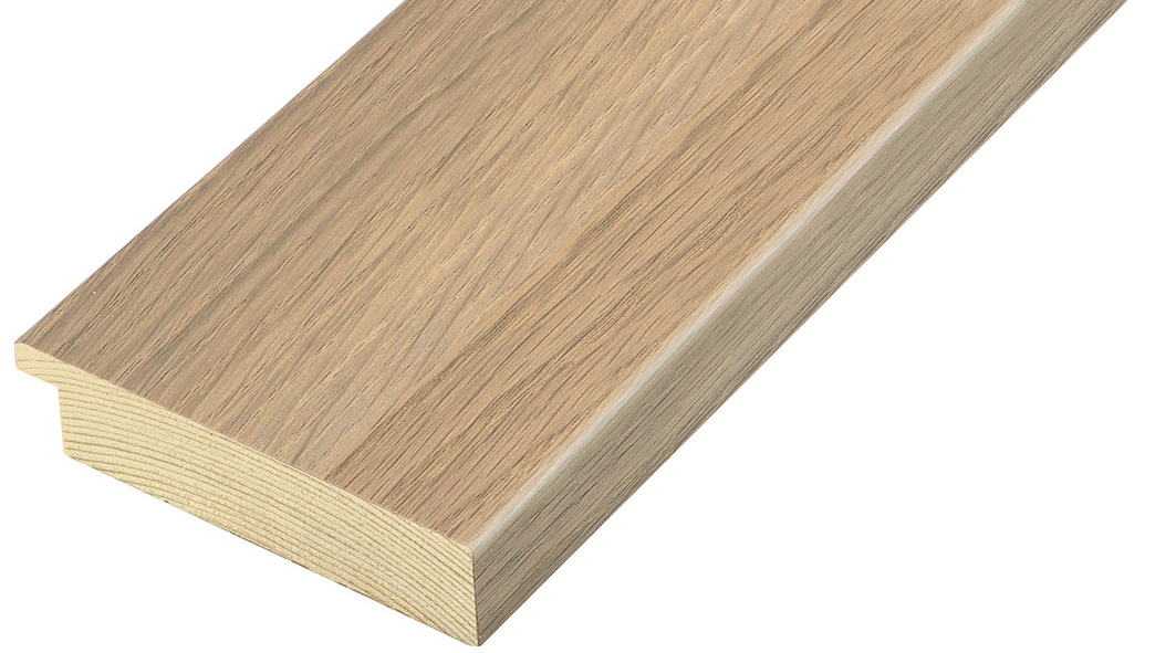 Moulding pine 85mm - veneered, colour beech wood (mt 12)