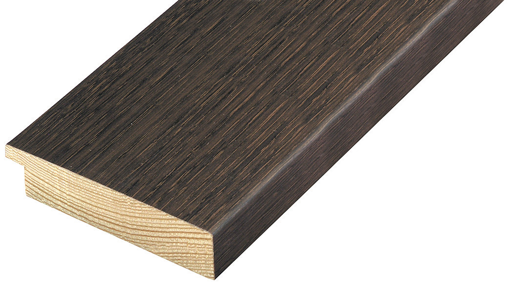 Moulding pine 85mm - veneered, colour wengé (mt 33)
