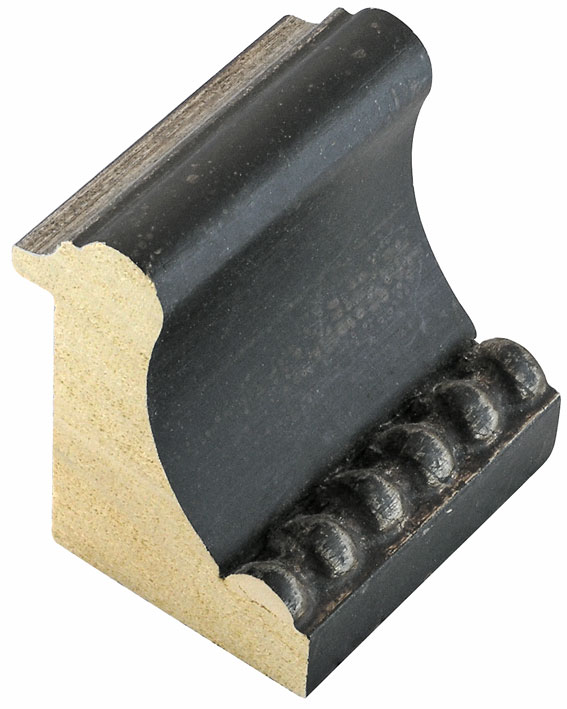 Moulding ayous, width 64mm, height 80, distressed black