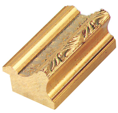 Moulding ayous 42mm - gold with relief decorations