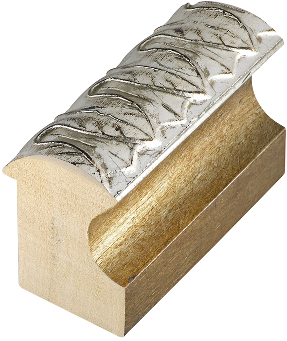 Moulding ayous, width 60mm, height 91, silver