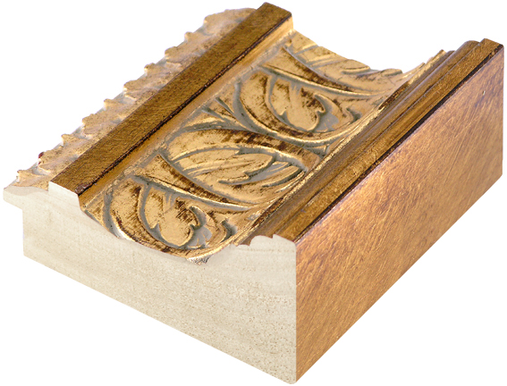 Moulding ayous, width 120mm, height 67, gold