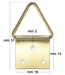 Attaccaglie snodate ottonate n.4 - Confez. 500