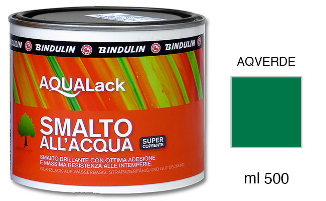 Colori all'acqua per legno - Barattolo 500 ml - Verde satinato