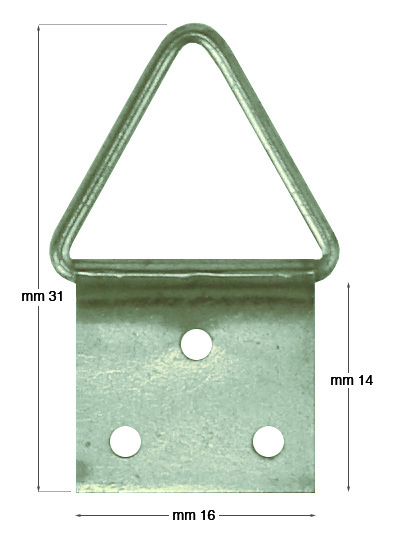 Attaccaglie snodate nichelate n.4 - Confez.500