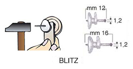 Ganci Blitz - Bustine con 5 ganci piccoli e 5 grandi