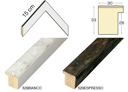 Serie completa di campioni ad angolo delle aste modello 629 (3 pezzi)