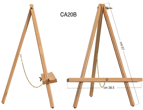 Cavalletto da tavolo per esposizione - altezza cm 57