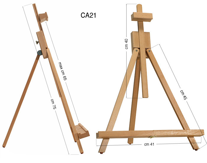 Cavalletto da tavolo pieghevole - altezza totale cm 75